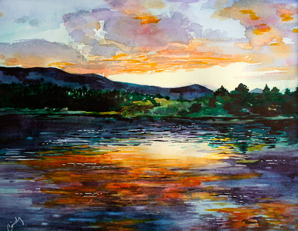 “Sunset Over Monument Lake”